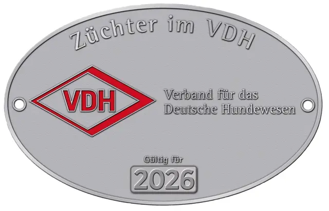 Plakette Züchter im VDH, gültig für 2026